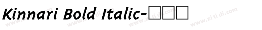 Kinnari Bold Italic字体转换